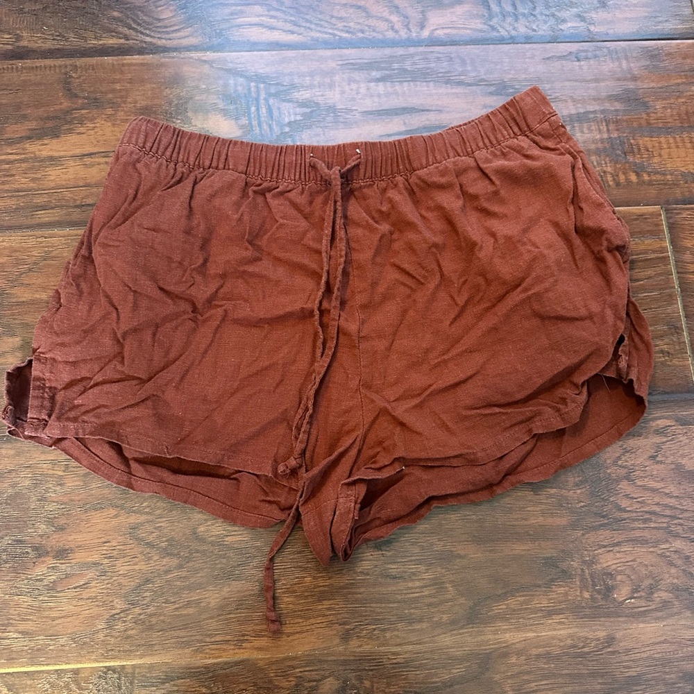 Forever 21 Rust Drawstring Athletic Lounge Shorts